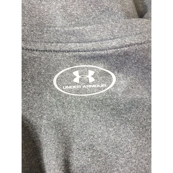 Under Armour Men's T-Shirt L Grey Loose Fit Heatgear Performance Sporty Tech Top - Picture 6 of 7